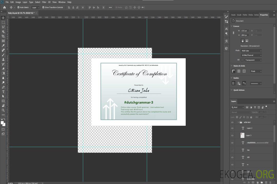 Certificat d'achèvement de grammaire linguistique template Certificat d'achèvement de grammaire linguistique template
